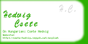 hedvig csete business card